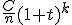 \frac{C}{n}(1+t)^k